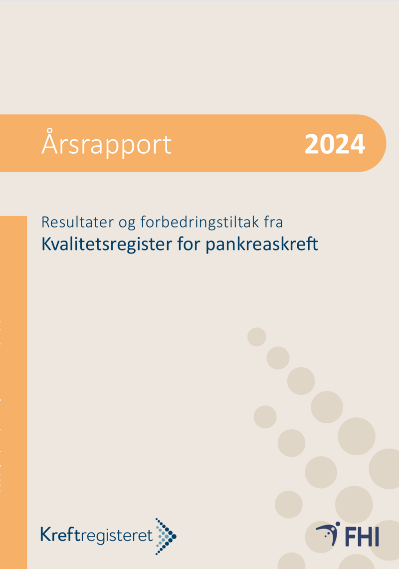 forside årsrapport for pankreaskreft