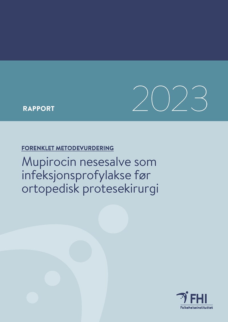 Rapportens forside. Bilde.