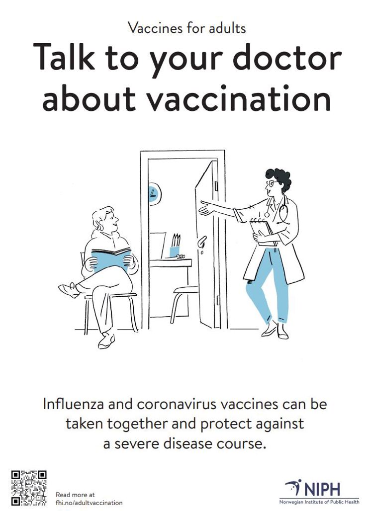 Thumbnail picture of poster "talk to your doctor about vaccines"