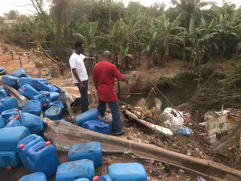 Photo of truck accident