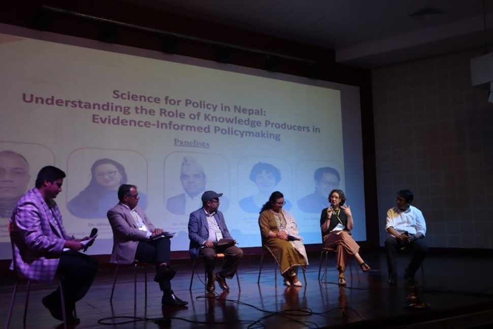 People in a panel discussion
