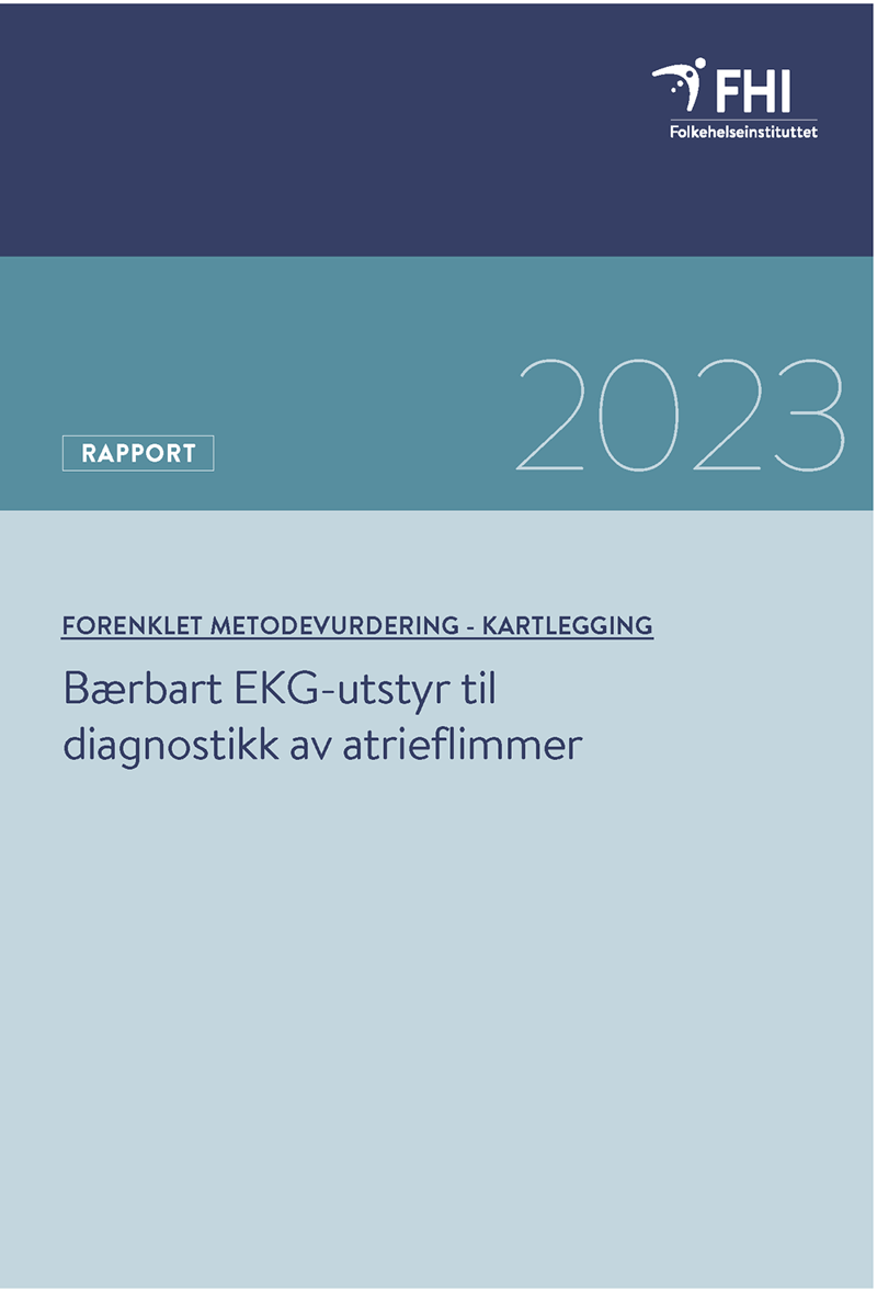 Rapportens forside. Foto.