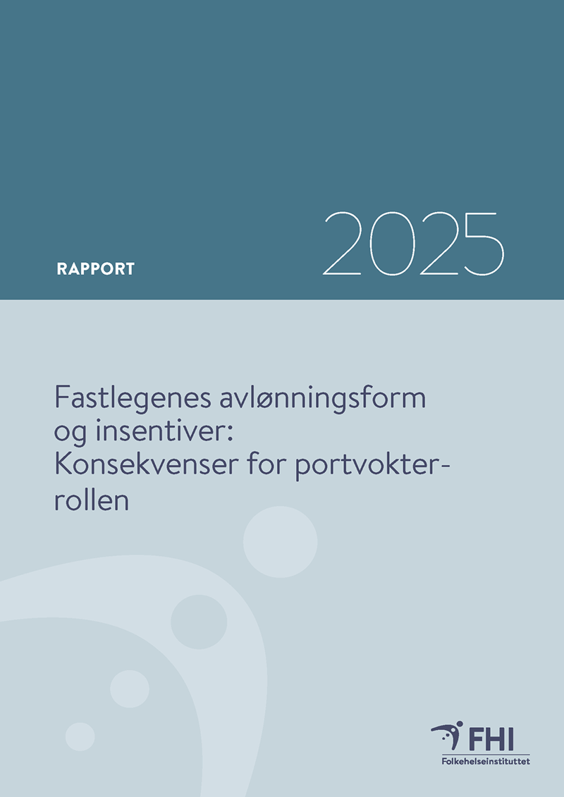 Rapportens forside. Bilde.