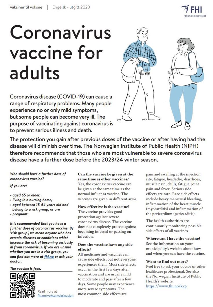 Thumbnail of coronavirus vaccine brochure