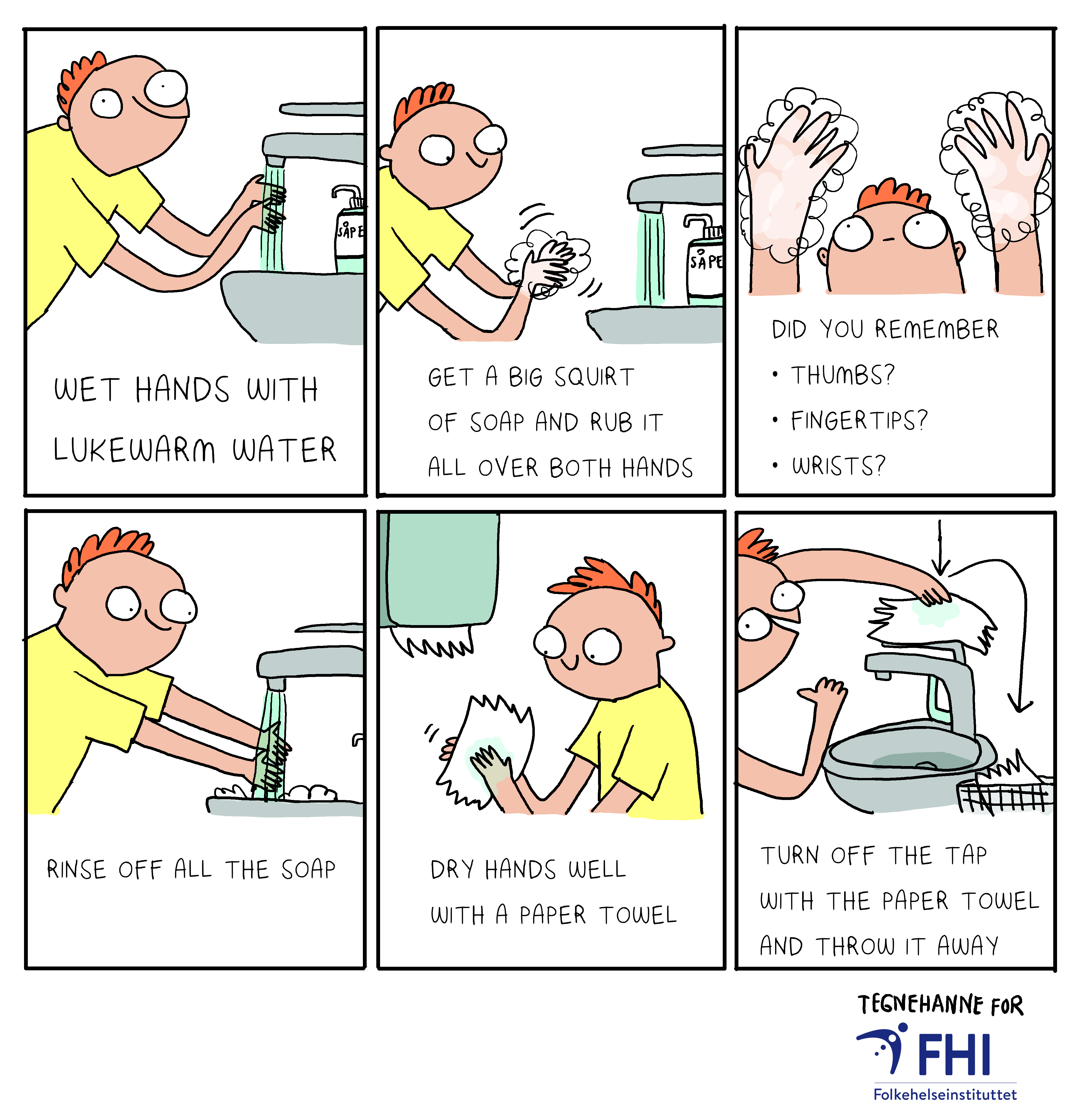 How to wash hands 
