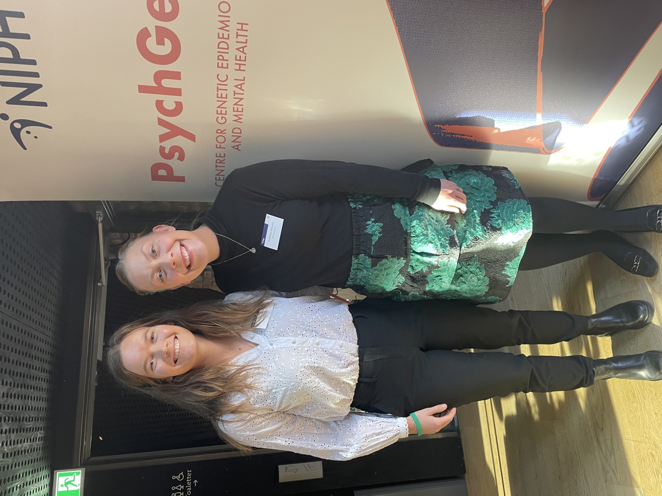 Forskere Johanne Hagen Pettersen og Pia Myklebust Johannessen fra PsychGen-senteret ved FHI.