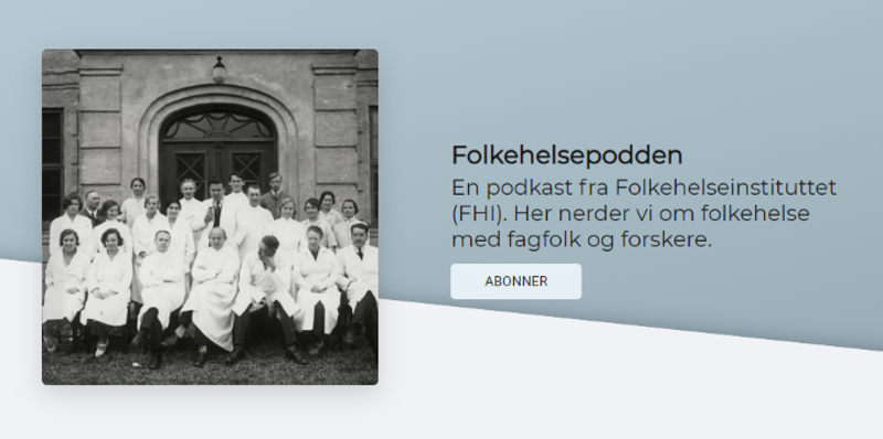 illustrasjonsbilde av folkehelsepodden