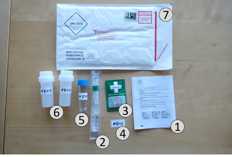 Prøvetakingsutstyr Foto: Folkehelseinstituttet