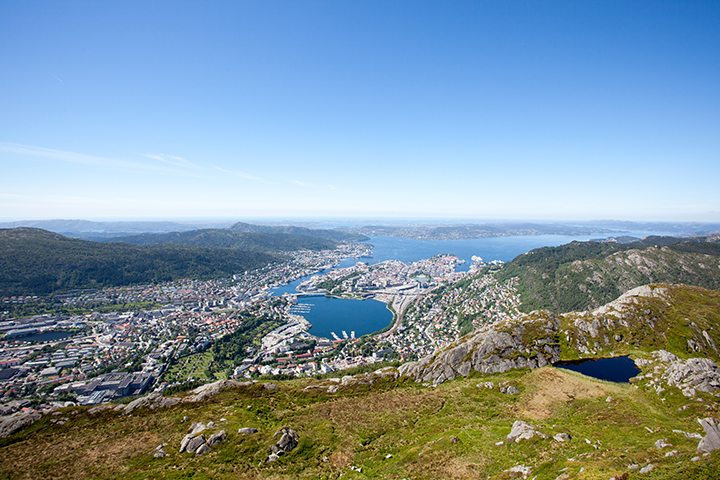 utsikt over norsk landskap