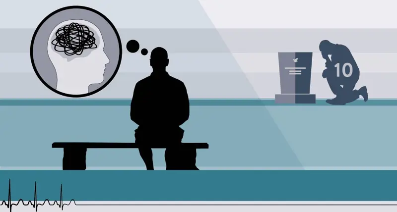 For hvert selvmord regner vi med at 10 etterlatte og nærstående er berørt. Illustrasjon: Folkehelseinstituttet/fetetyper.no Fetetyper.no