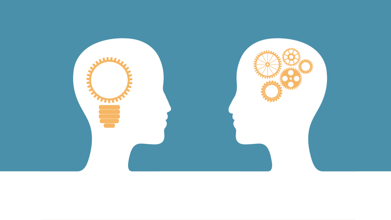 Hoder som tenker, illustrasjon Kunnskapsprogrammet for Covid-19