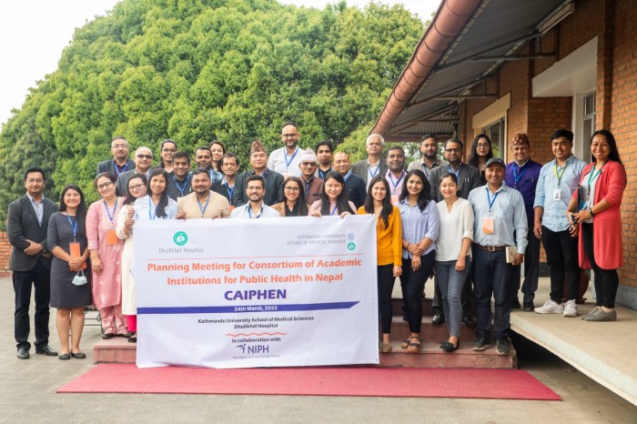 Photo of delegates at Kathmandu University School of Medical Sciences
