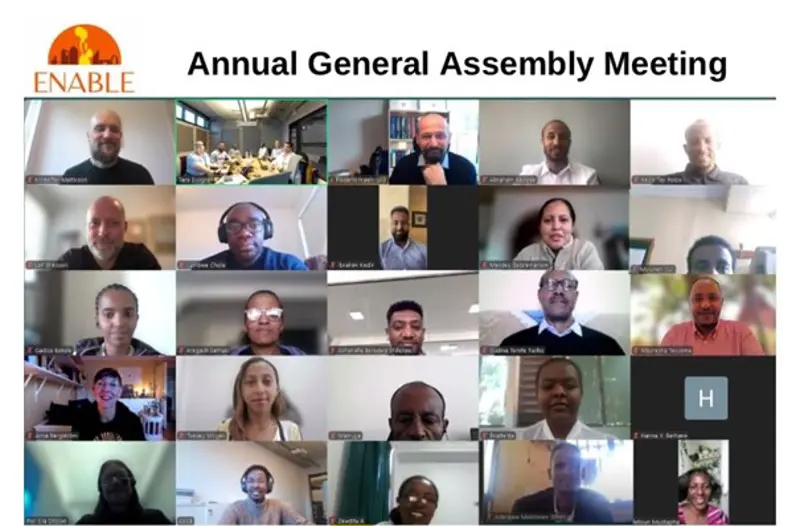 Picture of the Teams meeting for the general assembly