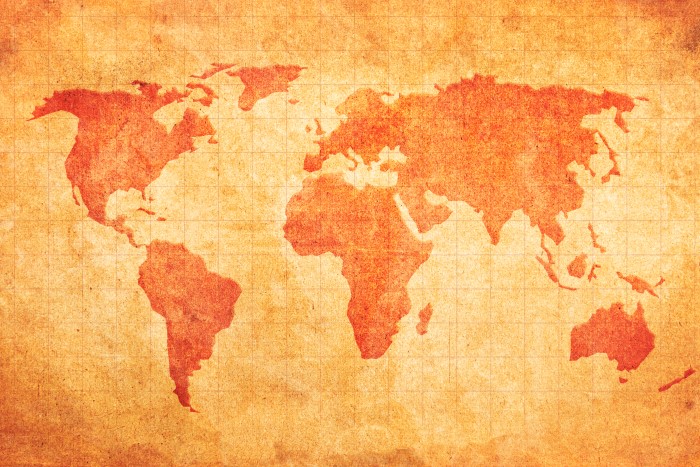 Picture of world map