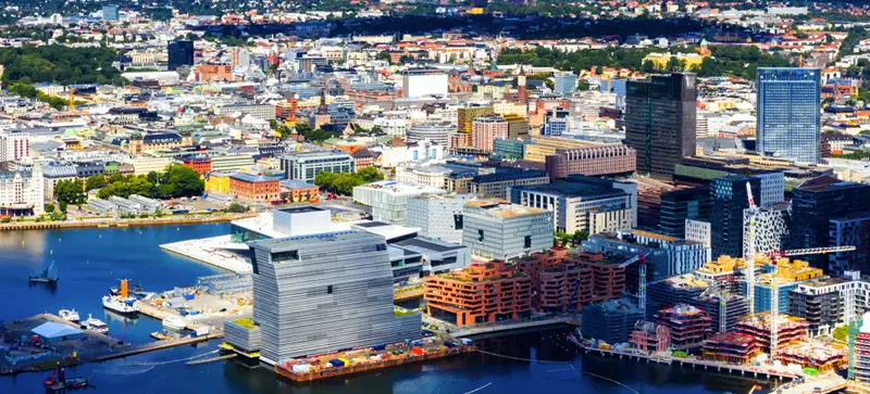 Oversiktsbilde av Oslo