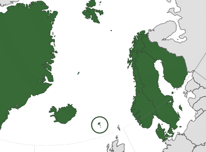 Kart over deltakerland i ANCR