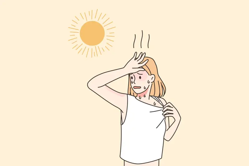 Illustrasjon av overopphetning