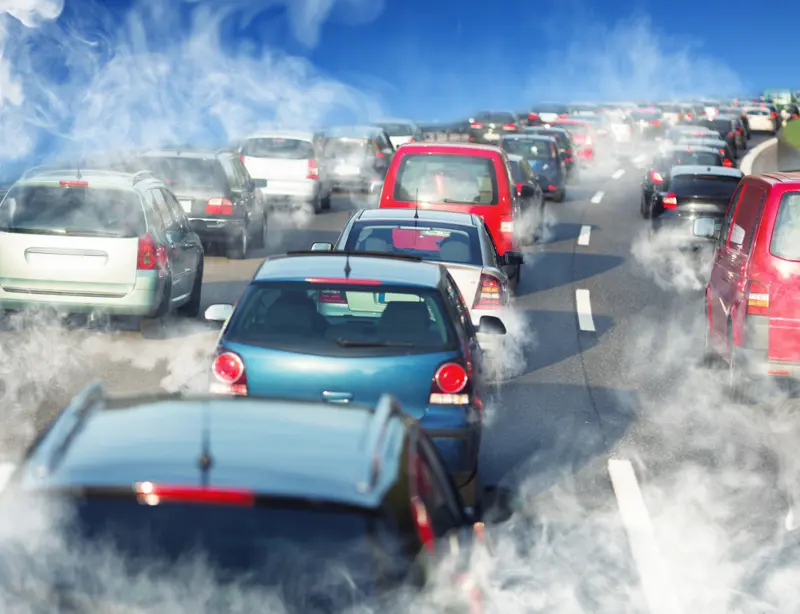 Picture of cars and air pollution