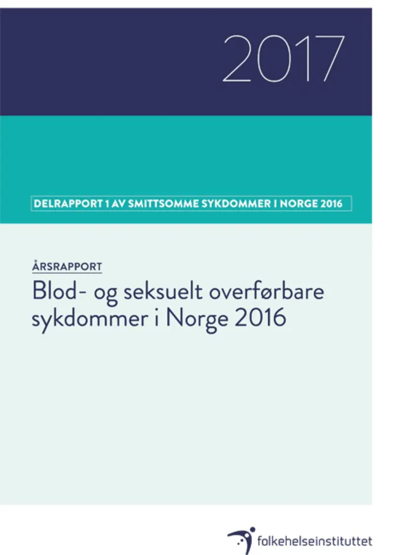 Forside blod- og seksuelt overførbare sykdommer årsrapport 2016.jpg