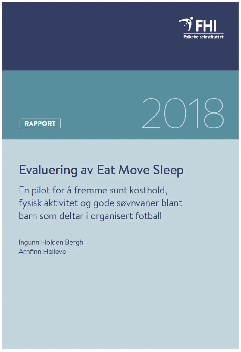Forside rapporten Eat move sleep