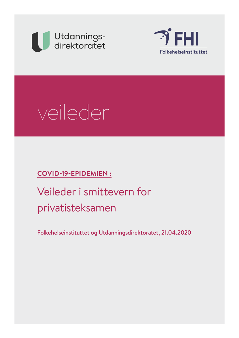 veileder for privatisteksamen, omslag