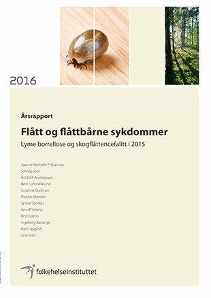 Bilde av årsrapport flått og flåttbårne sykdommer 2015