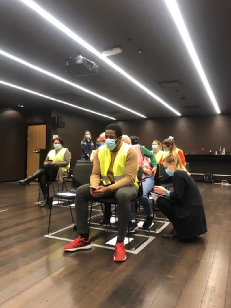 Testing av Smittestopp i et buss-scenario