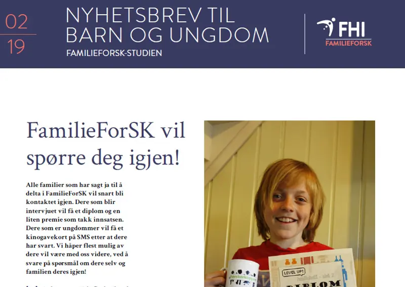 Forside familieforsk nyhetsbrev