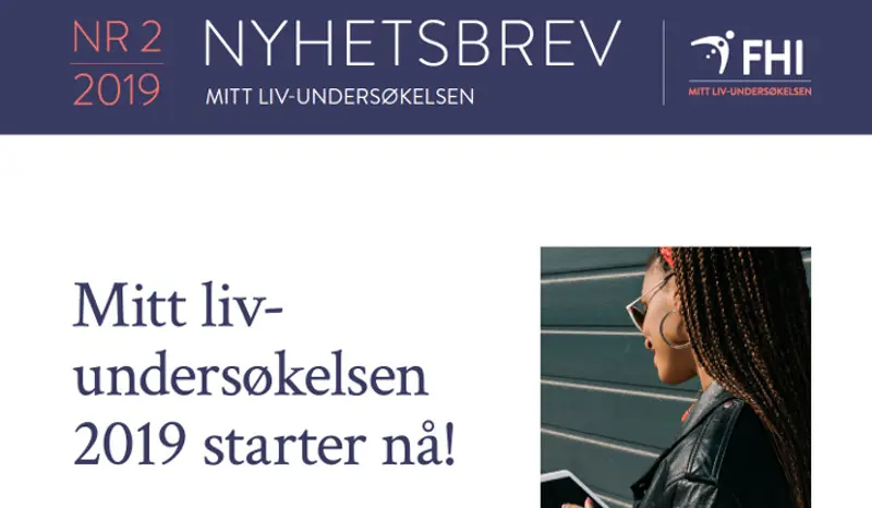 Forside MITT LIV nyhetsbrev 2 2019