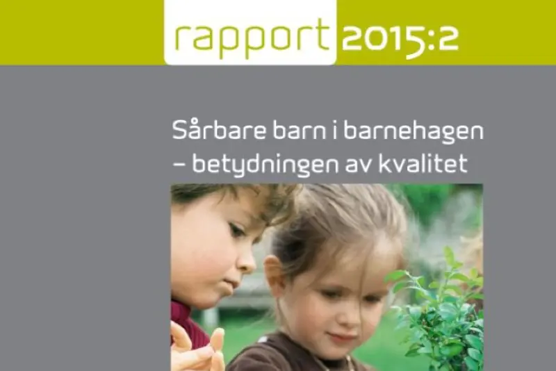 Forside barnehagerapporten