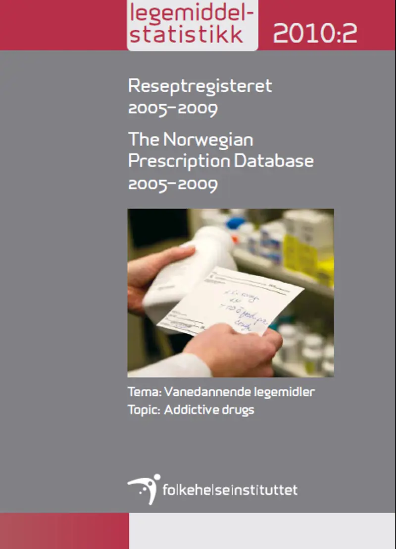 Reseptregisteret, rapport, forside 