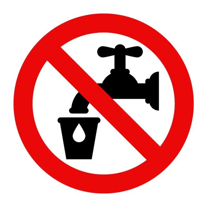 illustrasjonsfoto av varsel til drikkevann